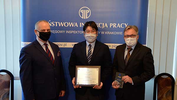 Award for SumiRiko Poland in the National Labour Inspectorate contest